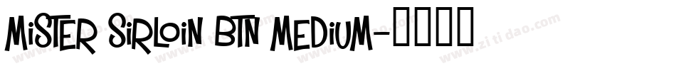 Mister Sirloin BTN Medium字体转换
